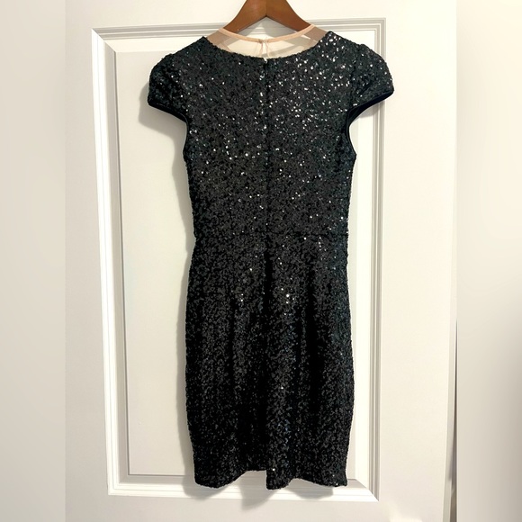Aidan black sequin dress, size 0. - Picture 2 of 5